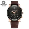 Relógio Masculino Novo OCHSTIN/Augustdon Simples Moda Sem Mostrador 6 Ponteiros À Prova D'água Calendário Mostrador Grande
