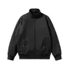 Chaqueta Htn de Algodón Puro con Cuello Alto para Hombre 2026 Primavera y Otoño Ropa de Trabajo Abrigo Engrosado con Forro de Forro Polar para Hombres de Mediana Edad y Mayores