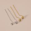 Brincos longos com franjas personalizadas novos japoneses e coreanos brincos stud brilhantes adoráveis joias da moda feminina versáteis atacado