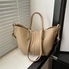 Bolso de Mujer Estilo Coreano Moderno Bolso Tote Texturizado 2025 Textura de Alta Gama Gran Capacidad Ropa de Trabajo Hombro Cruzado