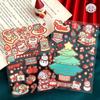 Tirado Adesivo de Natal Paisagem Cena Mão Conta Adesivo Menina Brinquedo Infantil DIY Estéreo Mão Conta Adesivo Pintura