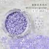 Joyería para uñas lentejuelas de estrella de cinco puntas mini estrella de cinco puntas pieza brillante brillo corazón de amor pequeñas lentejuelas joyería de hadas