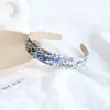Celebridade da Internet Menina Tecido Xadrez Faixa de Cabelo Doce Elegante Franja Grampo de Cabelo Pressionado Versátil Elegante Senhora Faixa de Cabelo Pressionado