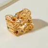 Joyería Transfronteriza Europea y Americana, Anillos Irregulares de Aleación Exagerados con Forma de Labios de Moda y Únicos, Juego de Anillos Huecos Vintage