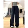 Pantalones Deportivos Casuales de Rayas Estilo Retro Americano Talla Grande para Mujer, Pantalones Jogger Delgados Sueltos de Pierna Recta para Primavera y Verano
