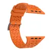 Adecuado para Apple Watch Ultra 9876543210 Series, Correa de Silicona para Reloj Estilo Hebilla de Hierro con Textura Hueca