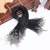 Acessórios de joalheria DIY Colar Corda Fecho de lagosta Corda de couro Fio de cera coreano Colar Corda Corda de couro preta Pingente de corda Corda de couro de cera
