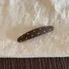 Estilo Coreano Outono/Inverno Versátil Malha Bolinhas Presilha Longa Oval para Cabelo Franja bb Clip Toque de Luxo Presilha para Fios Soltos Grampo