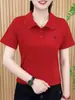 2025 Camisa Deportiva Casual Nueva Solapa Simple Manga Corta Camiseta Cuello Polo Moda Verano para Mujer Top de Moda