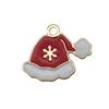 Mix 56 Gota de Natal Óleo Liga DIY Jóias Acessórios Papai Noel Boneco de Neve Sino Alce Pulseira Pingente