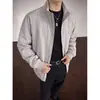Jaqueta Aviador Retrô Americana Roupa Externa Masculina Outono Solta Casual Gola Alta Roupa de Trabalho Patchwork Camisa Estilo Curto Atacado