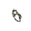 Anillo de Hoja de Bambú Personalizado de Acero Inoxidable Europeo y Americano Anillo Sencillo para Mujer Moda Japonesa y Coreana Anillo de Acero de Titanio Dulce de Moda para Niña