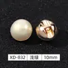 Botones de Perla Brillante Cosidos a Mano 2025 Botones Pequeños de Metal de 10 mm Botones para Cheongsam Traje Tang Botones para Camisa Botones para Falda JK