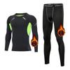 Ropa interior térmica transfronteriza para otoño e invierno, traje para hombre, capa base deportiva, ropa para entrenamiento físico, secado rápido, engrosamiento con felpa, grasa