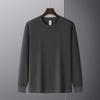 Moda Masculina Otoñal Casual de Publicidad Camisa Deportiva Cuello Redondo Manga Larga Camiseta con Logo Personalizado para Hombre Holgada Ropa de Trabajo