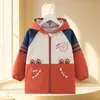 Bata para niños, chaqueta de plumas talla grande, ropa protectora, impermeable y resistente a las manchas, prenda exterior de manga larga para jardín de infantes, adecuada para otoño e invierno