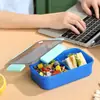 Lonchera Estilo Coreano para Estudiantes y Trabajadores de Oficina, con Compartimentos, Apta para Microondas, Portátil y Diseño de Cierre a Presión