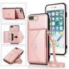 Adecuado para Huawei Mate 40 Billetera de Cuero Lateral con Tarjetero Mate 40Pro Soporte con Cordón Funda Protectora para Mujer