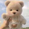 30cm Lina oso mediano ropa articulada Teddy oso pequeño muñeco de peluche abrigo de peluche sombrero de conejo marrón