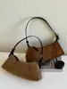 Bolso bandolera transfronterizo retro minimalista estilo motocicleta, bolso de hombro moderno y versátil, bolso de ante informal y moderno para el día a día