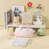 Estuche de doble capa para estudiantes de primaria, gran capacidad, portátil, caja de papelería moderna, diseño elegante, estilo coreano, adecuado para niñas de secundaria