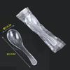 Colheres de Sopa Descartáveis, Colheres de Plástico, Colheres de Sopa para Embalagem de Levar, Colheres Rígidas de Cristal Espessadas, Colheres de Sopa Transparentes, Fábrica de Colheres para Fast Food