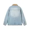 Chaqueta vaquera retro estilo americano de retazos, chaqueta casual holgada para hombre con cuello alto, adecuada para primavera y otoño, de manga larga y con múltiples bolsillos