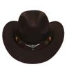 Sombreros para Hombre Transfronterizos, Sombreros Vaqueros Occidentales Europeos y Americanos, Sombreros de Jazz de Lana, Sombreros de Sol para Mujer para Exteriores, Sombreros Negros para Adultos