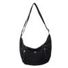 Moda Nova Bolsa Simples de Cor Sólida Estilo Bolinho para Mulheres Estilo Japonês Grande Capacidade Elegante Bolsa de Ombro Versátil Casual Bolsa Transversal