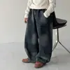 Jeans de Algodón Little Shop para Niños con Forro de Felpa Ropa Infantil Otoño e Invierno Estilo Coreano 2026 Nuevos Pantalones de Pierna Ancha con Corte Curvo Tendencia