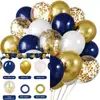 Conjunto de Balões de Látex Azul e Rosa de 12 Peças Mais Vendido Transfronteiriço, Redondo e Espessado, para Festas de Aniversário e Decorações de Casamento