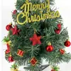 Decoraciones Rojas Navideñas de Venta Caliente Transfronterizas Accesorios DIY Bolas de Navidad Letra Árbol de Navidad Pequeño Adornos Colgantes Kit de Materiales m