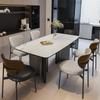 Simples Moderno Retangular 1.4M Placa de Rocha Italiana Mesa de Jantar e Cadeira Combinação 1.8 Pequeno Apartamento Designer Doméstico 1.6 m