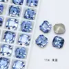Rhinestone Cuadrado Octagonal de Fondo Puntiagudo de 10 mm Dongzhou Crystal, Rhinestone Brillante para Arte de Uñas, Accesorios para Joyería DIY, Rhinestone de Vidrio K9 Recubierto