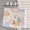 Bolsa de Regalo de Oso Mantequilla de Tela Vaquera Dibujada a Mano Bolsa de Almacenamiento de Papel Kraft Engrosada de Gran Capacidad Bolsa Tote Esencial para Regalo