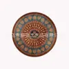 Posavasos Aislante Térmico de Madera Estilo Bohemio de Lujo Ligero, Posavasos Vintage, Redondo con Sensación de Alta Gama, Mesa de Comedor para el Hogar, Venta al por Mayor Dropshipping