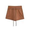 Pantalones casuales de encaje con cordón en la cintura elástica, estilo europeo y americano, holgados y cómodos, pantalones de punto simples de pierna ancha para casa