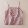 Camisola con Bordado Pesado Floral Estilo Vintage Ropa Interior 2026 Nuevo Verano Algodón y Lino Top sin Mangas Artístico Retro para Mujer
