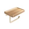 Caja Blanca Crema para Papel Higiénico de Baño Caja de Pañuelos Montada en Pared Sin Taladro Porta Rollos de Papel Higiénico Estante de Almacenamiento para Baño