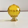 Color 30mm Tirador de Cristal Estilo Europeo para Armario Cajón Gabinete Puerta Tirador de Wenzhou Agujero Único Ferretería para Muebles Color Transparente