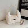 2025 Nova Bolsa de Mão Peluda de Outono Feminina Bolsa de Ombro para Axila Moda Bolsa Recheada Bolsa Mensageiro Bolsa de Mão Recheada