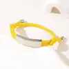 Al por mayor al contado transfronterizo Pulsera de doble cordón de ajuste Pulsera de cuerda trenzada ajustable de acero inoxidable multicolor con impresión y grabado de color UV