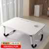 Mesa Pequeña para Cama, Escritorio para Dormitorio de Estudiantes, Escritorio Plegable para Perezosos de Dormitorio, Mesa para Ventana Saliente, Escritorio Giratorio Pequeño de Madera Maciza para Computadora
