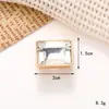 Nuevos y creativos accesorios de aleación de zinc con forma de gema de amor, moda versátil, multiestilo, para zapatos con agujeros, accesorios de flor