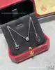 Alemania 2026 Modelo Más Vendido V Oro Versión de Alta Gama Collar Ufo Cartier Pendientes de Diamante Único de 18 Puntas Pulsera Plata Tallada con Precisión CNC