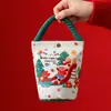 Navidad Nuevo Creativo Bolsita de Terciopelo de Manzana Portátil Bolsa de Regalo de Navidad Caja de Regalo de Manzana Nochebuena Regalos de Navidad