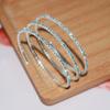 Pulsera de Danza del Vientre, Accesorios de Performance de Danza Oriental, Pulsera de Brazo, Nueva Pulsera de Pedrería, Joyería de Mano para Danza, Pulsera de Cristal