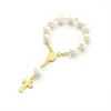 Etsy superventas pulsera rosa bebé rosa crema cuentas de amor regalo regalo de boda cadena para el dedo