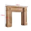 Gabinete Decorativo de Chimenea Rústica de Madera Maciza Estilo Francés Vintage Almacenamiento de Repisa Minimalista Americano para Casa de Huéspedes Fotografía de Bodas