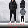 Comércio Exterior Transfronteiriço Outono e Inverno Estilo Europeu e Americano Colete, Moletom e Conjunto de Três Peças Masculino e Feminino com Lã, Logotipo Personalizável, Agasalho Esportivo com Capuz
